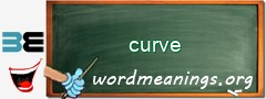 WordMeaning blackboard for curve